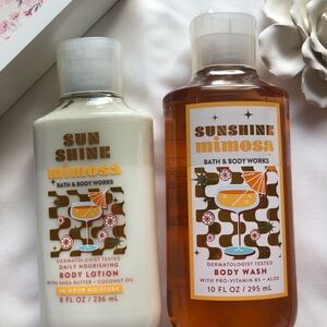 Body Lotion and Body Wash Set